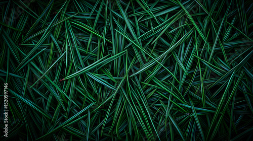 Intricate Dark Green Patterned Texture
