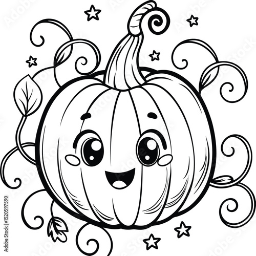 Charming Black and White Line Art Pumpkin Illustration AIzaSyBWVGzLtc8kRXIMHLuWQEojzuIUOAQP-Xc