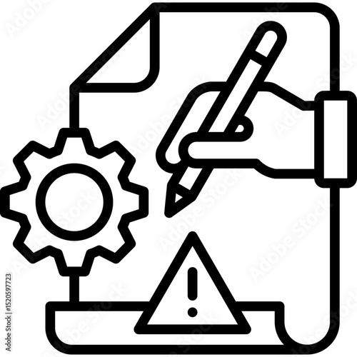 Risk Assessment line icon