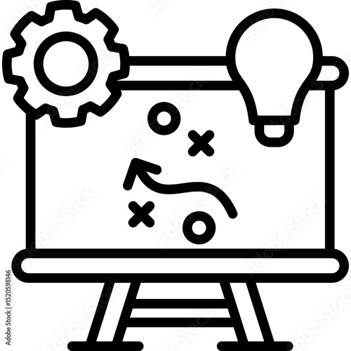 Strategy Development line icon