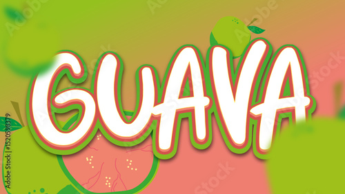 Guava text effect 3d and editable text effect