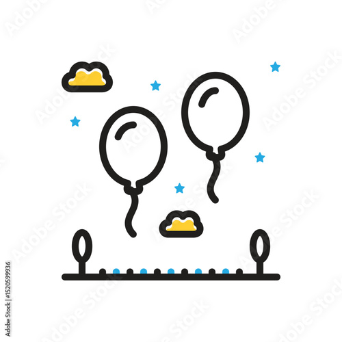 Multi color icon for fly