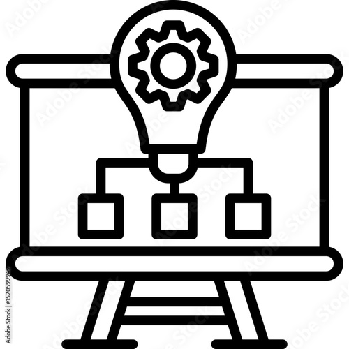 Implementation Plan line icon