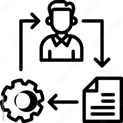 Project Management line icon