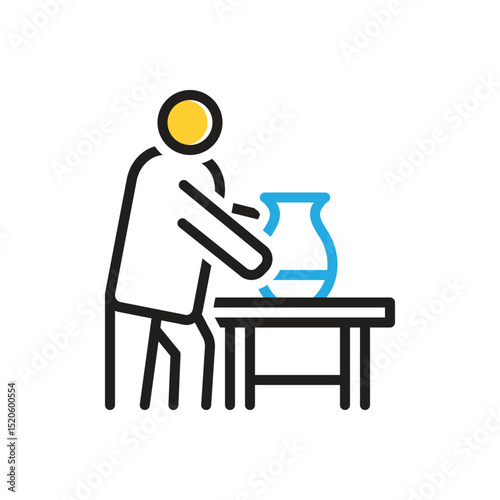 Multi color icon for working