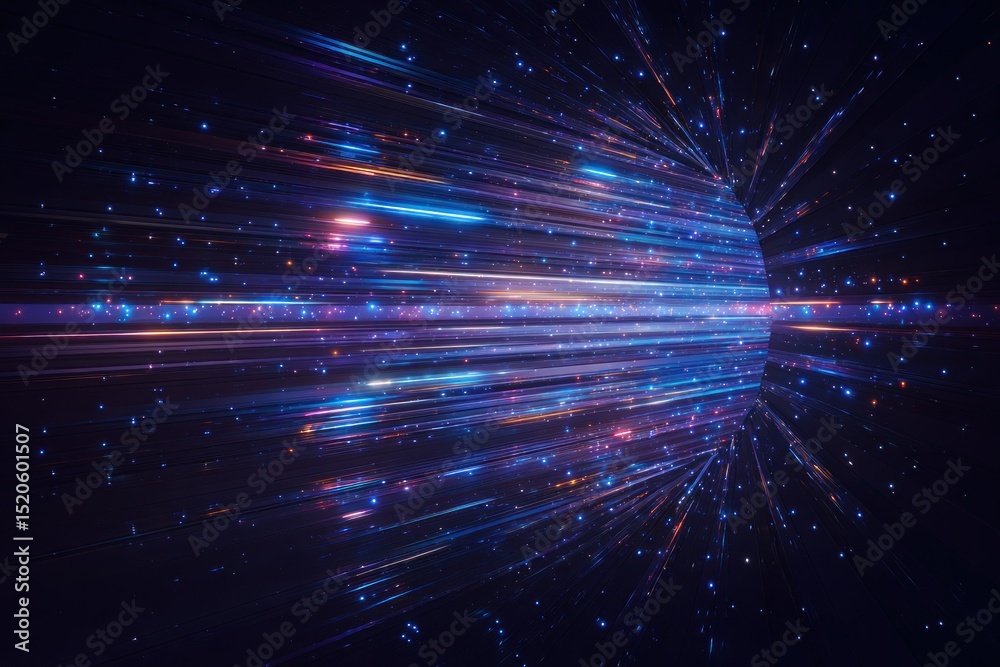 Obraz premium Abstract cosmic tunnel (1)