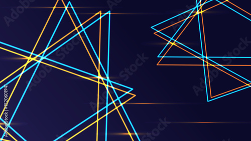 Neon color frame technology modern background