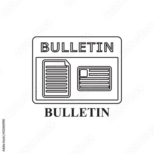 bulletin icon , advertisement icon vector