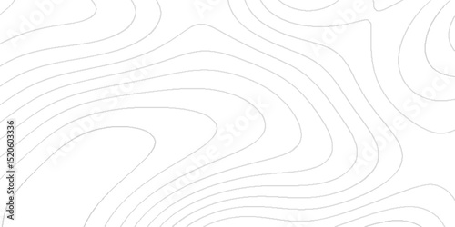 Modern topographic map illustration with abstract contour lines, elevation curves, geographic terrain pattern, digital land survey texture, cartography design background.
