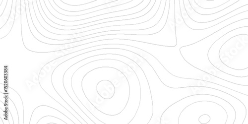 Modern topographic map illustration with abstract contour lines, elevation curves, geographic terrain pattern, digital land survey texture, cartography design background.