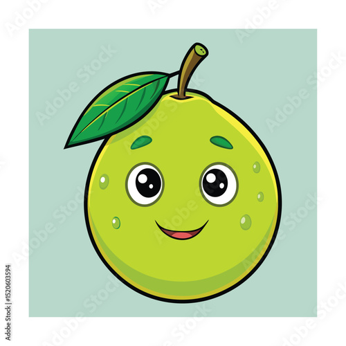 Lime fruit Vector Illustration isolated on white background