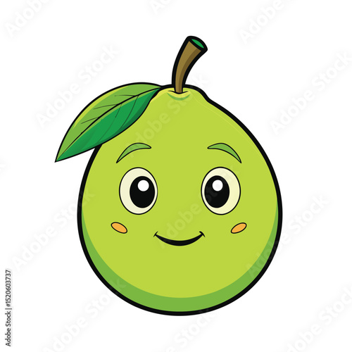 Lime fruit Vector Illustration isolated on white background