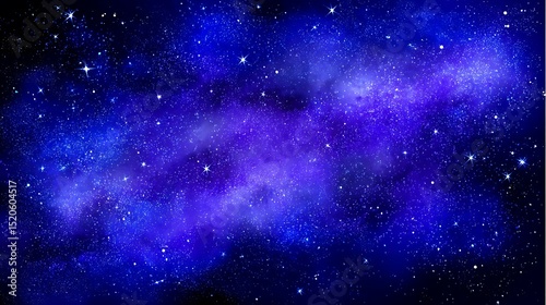 Deep space expanse with starlight