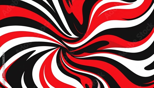 Red black white swirling abstract - great for design inspiration
