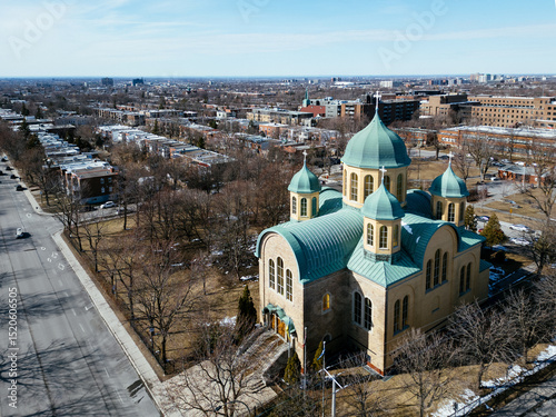 Ukrainian Orthodox Cathedral of Sainte Sophie. Montreal, Canada.