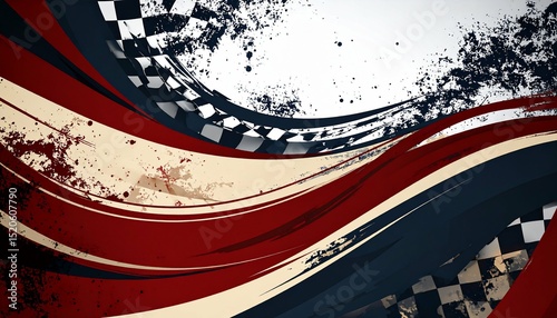 Racing themed abstract background with grunge - works well for marketing materials