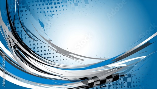 Blue racing graphic background with halftone pattern - ideal for website backgrounds
