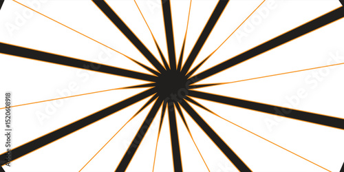 Comic Line Explosion in Anime, Radial Explosion in Cartoon Anime Book Style