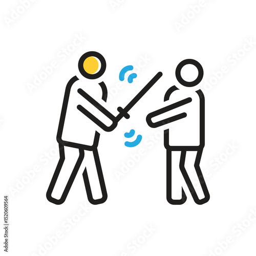 Multi color icon for attack