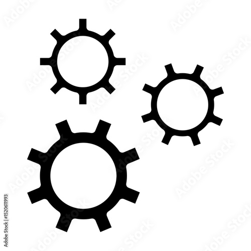 System Settings Vector Glyph Icon Design