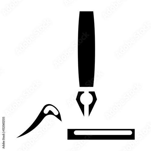 Register Vector Glyph Icon Design