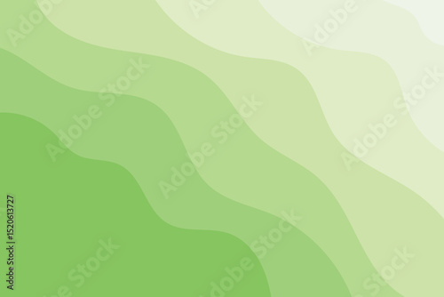 green wavy background in horizontal screen frame