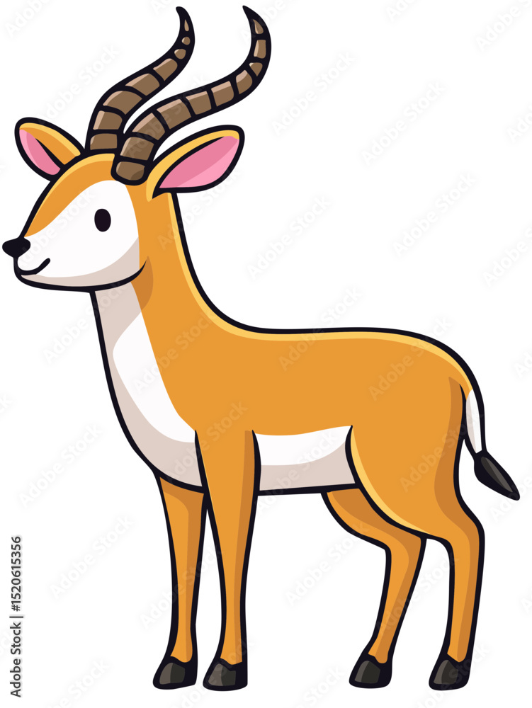 Obraz premium African Antelope Illustration