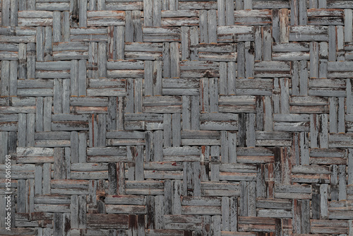 Rustic Woven Wood Texture Background photo