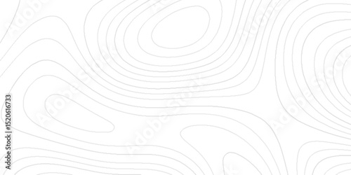 Minimalistic Detailed Terrain Relief Map  of Artistic Topographic Lines Creating Organic Wave Patterns with Contour Line Pattern for Modern Geographical background.