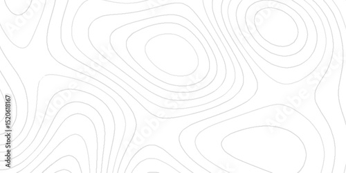 Minimalistic Detailed Terrain Relief Map  of Artistic Topographic Lines Creating Organic Wave Patterns with Contour Line Pattern for Modern Geographical background.