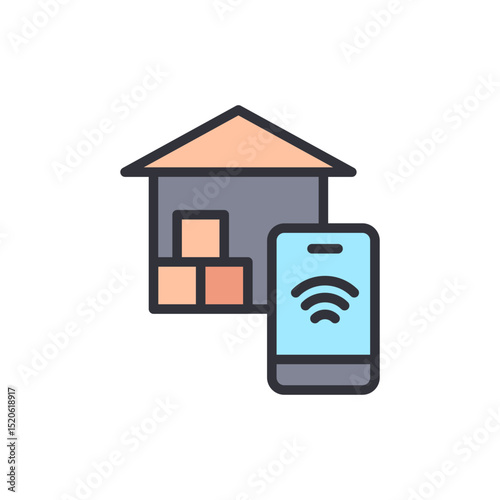 Smart Warehouse Automation System Connecting Via Mobile Application