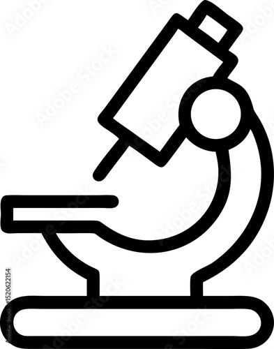 linear-microscope-icon-for-education--pictogram-in.eps