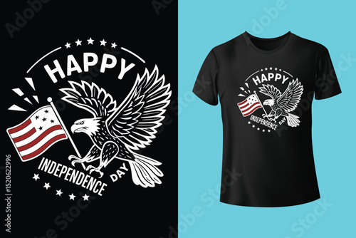 Text 4th of July. Independence Day vector lettering typography for postcard, card, banner. Celebration calligraphy. US military armed forces typography concept . National poster design