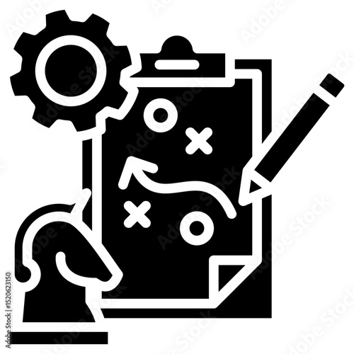 Strategic Planning glyph icon