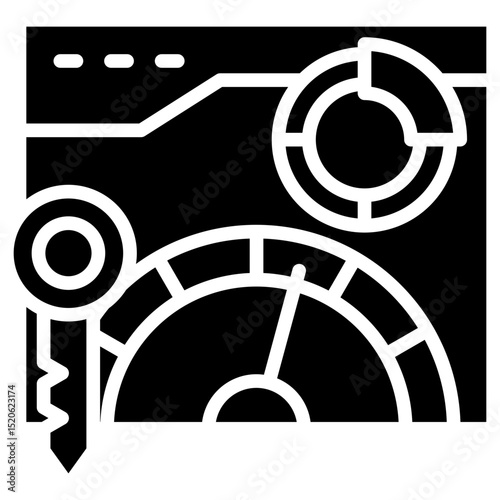 Key Performance Indicators glyph icon