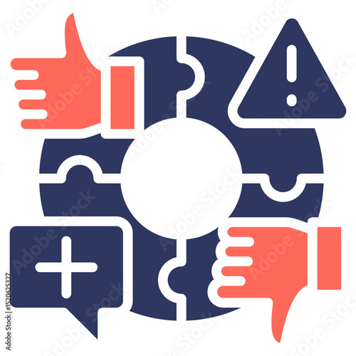 Swot Analysis glyph color icon