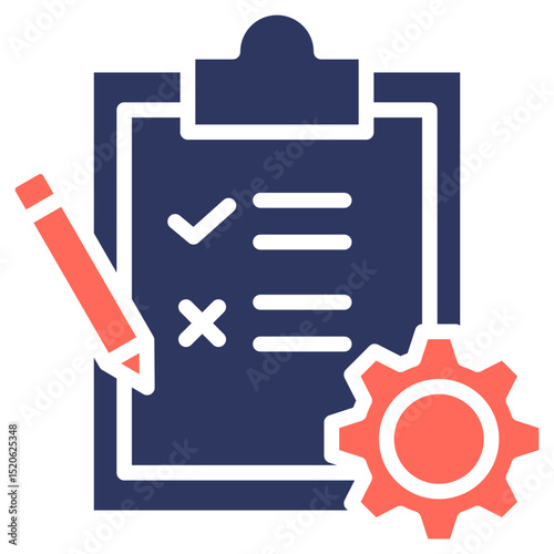 Action Plan glyph color icon