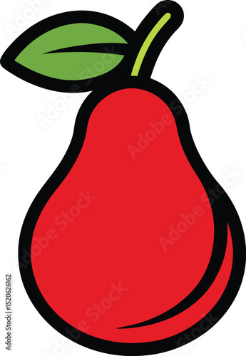 pears icon vector illustration on transparent background.