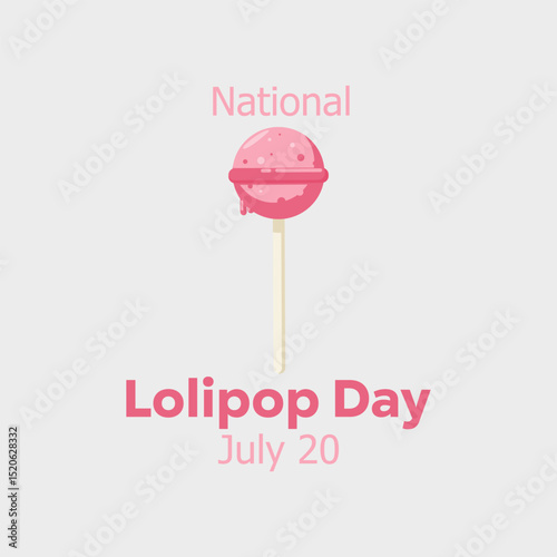vector graphic of National Lollipop Day ideal for National Lollipop Day celebration