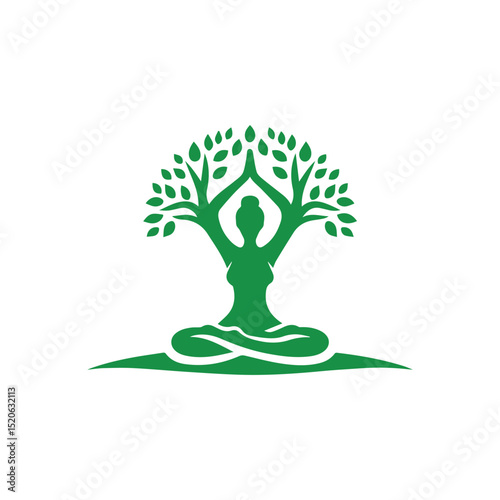 Yoga tree women logo