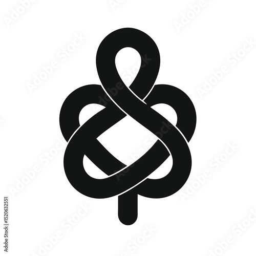 treble clef on white background