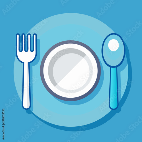 plate with cutlery