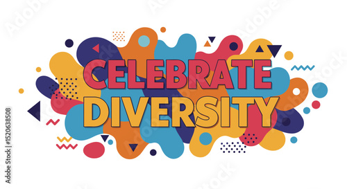 Colorful Graphic Design Promoting Diversity and Inclusion in Society