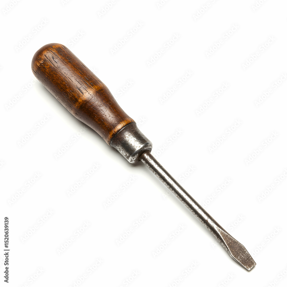 Fototapeta premium Vintage Screwdriver: A Timeless Tool of Craftsmanship