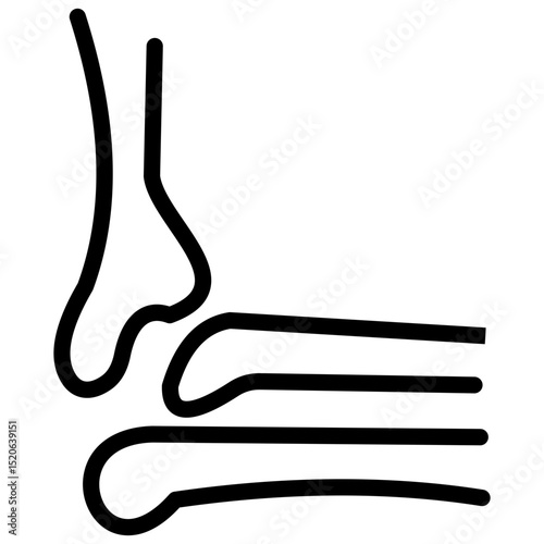 elbow line icon