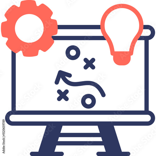 Strategy Development mixed color icon