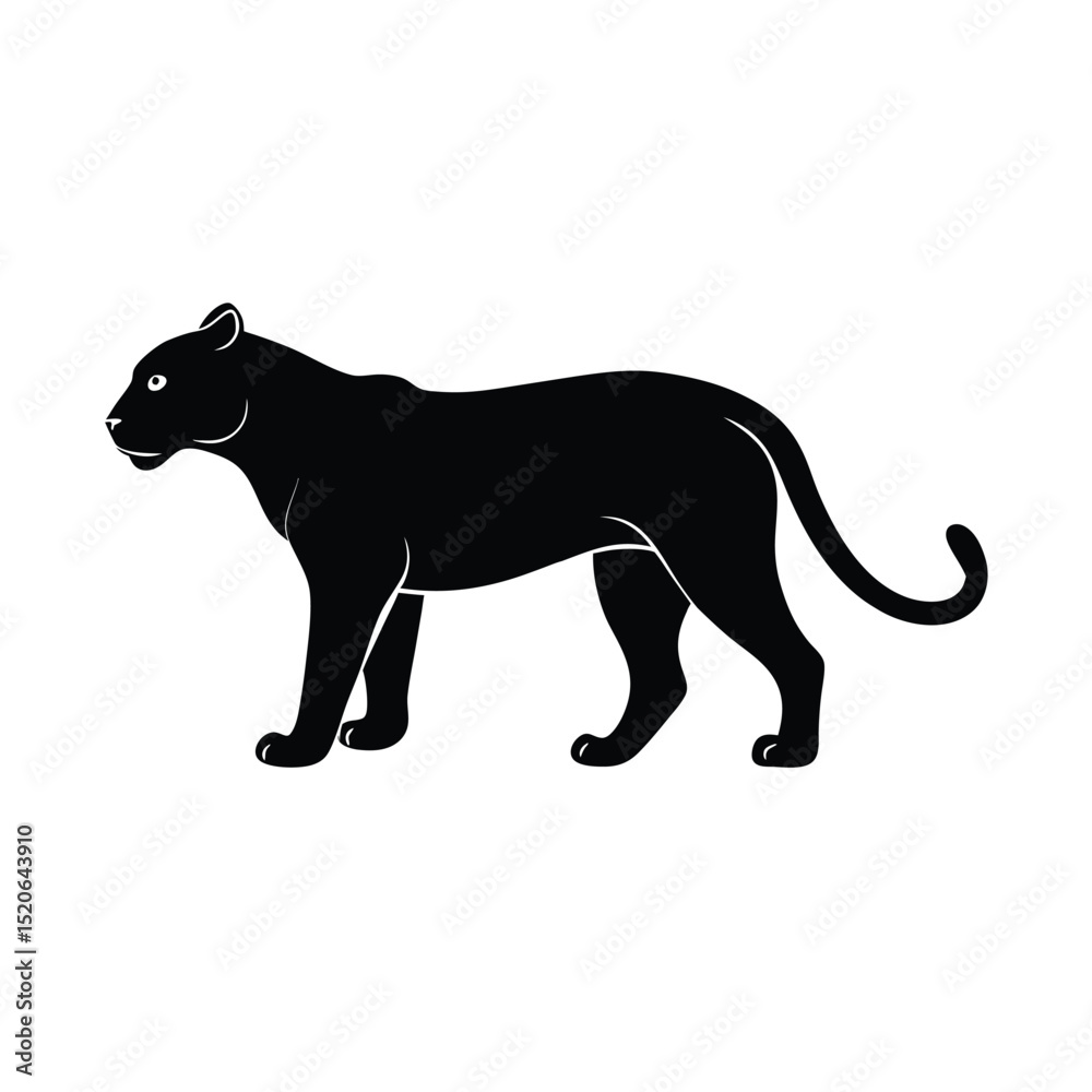 Obraz premium silhouette of a lion 