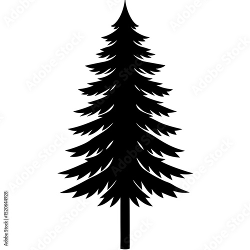 vector tree silhouette