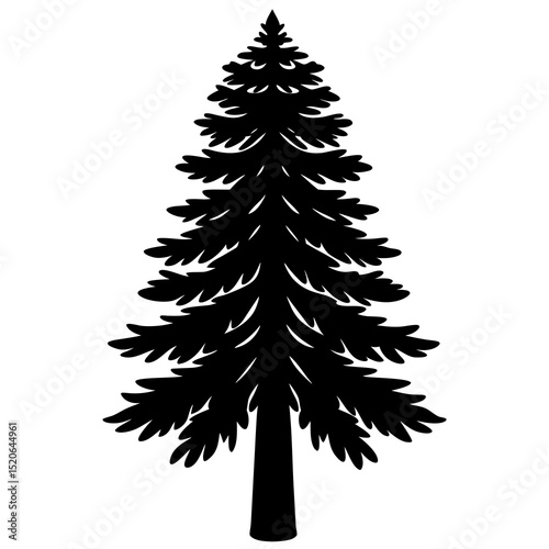 set of christmas trees