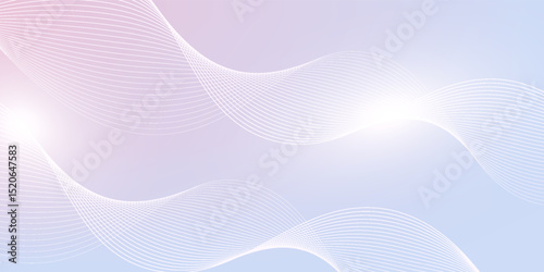 Abstract grey background with dynamic glowing wavy lines.